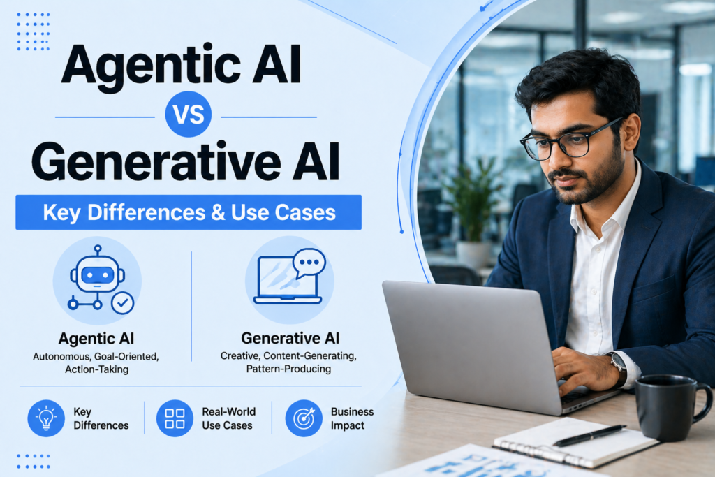 Agentic AI vs Generative AI: Key Differences & Use Cases